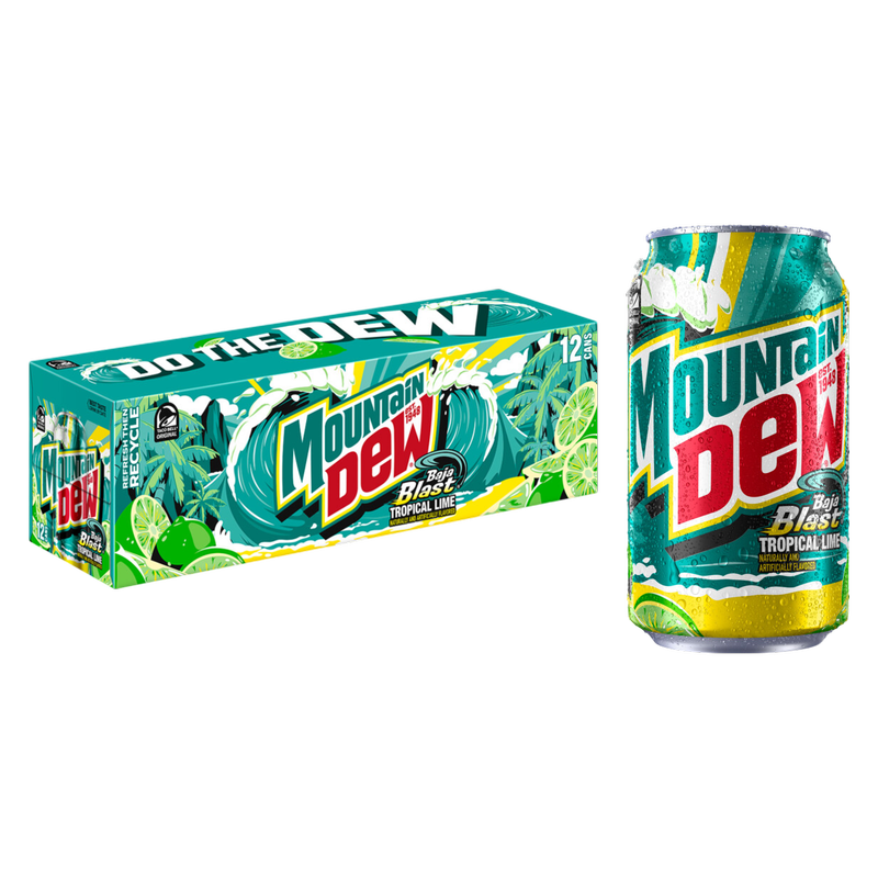Mountain Dew Baja Blast 12pk 12oz Can