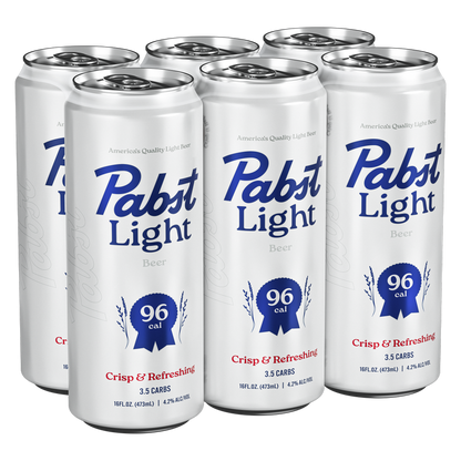 Pabst Light 6pk 16oz Can 4.2% ABV