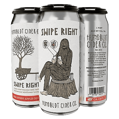 Humboldt Cider Swipe Right 4pk 16oz Can