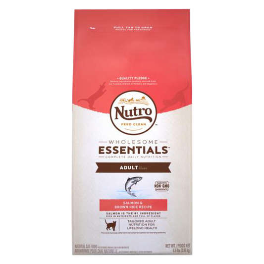 Nutro Wholesome Essentials Adult Cat Salmon & Brown Rice Dry Cat Food 5lb