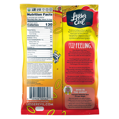 LesserEvil Moonions, Hyperspace Hot Onion, 6oz