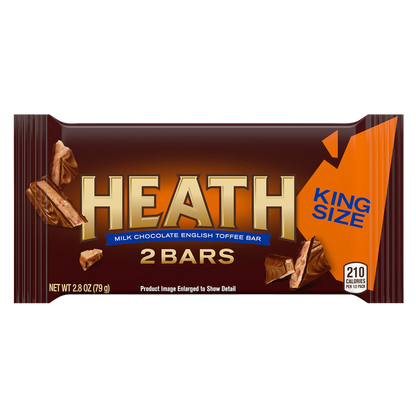 Heath Milk Chocolate English Toffee Candy Bar King Size 2.8oz