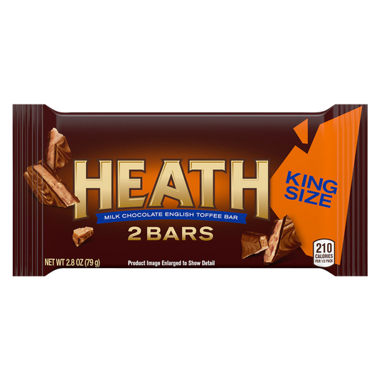 Heath Milk Chocolate English Toffee Candy Bar King Size 2.8oz