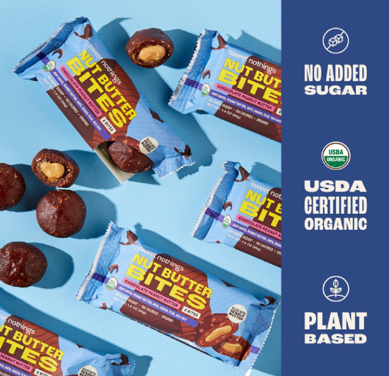 Sweet Nothings Chocolate Peanut Butter Nut Butter Bites, 1.4oz