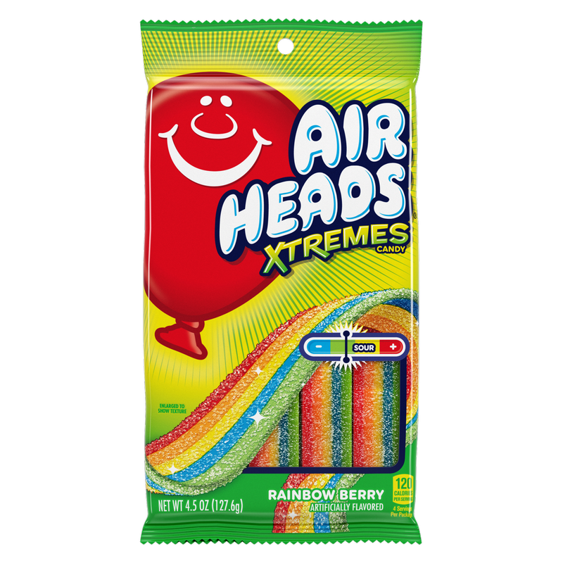 Airheads Xtremes Belts, Rainbow Berry, 4.5oz