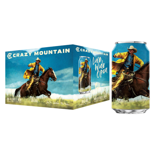 Crazy Mountain Lager Non-Alcoholic 6pk Can 0.5% ABV
