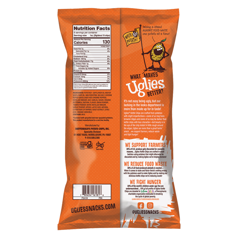 Uglies Buffalo Ranch Kettle Potato Chips 6oz