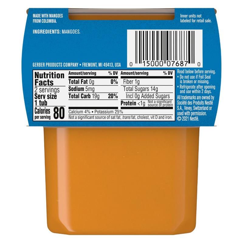 Gerber 2nd Foods Mango, 2-Pack
