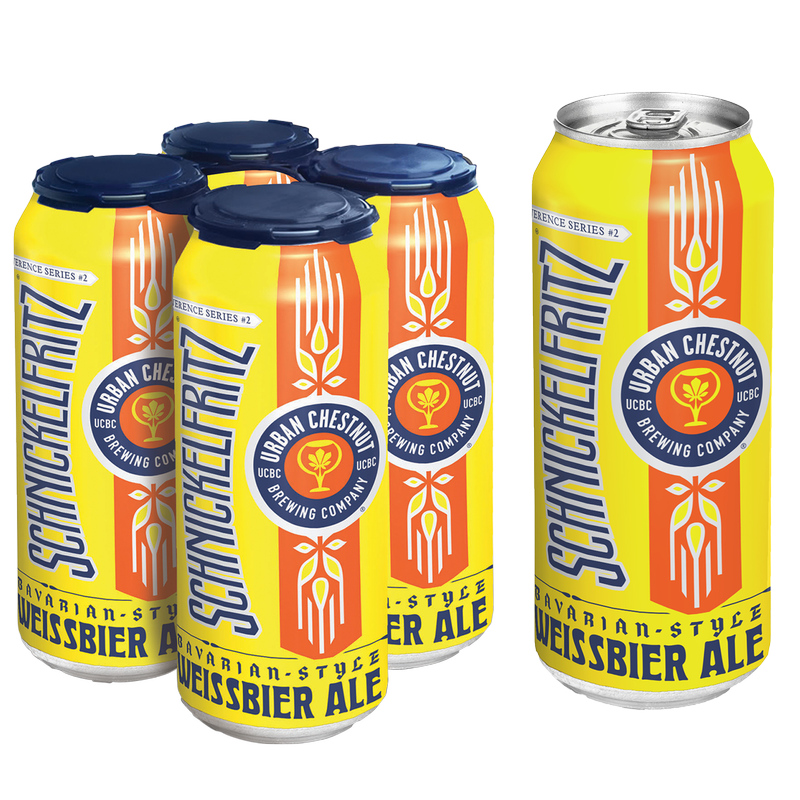 Urban Chestnut Schnickelfritz Bavarian Weissbier 4pk 16oz Can 5.0% ABV