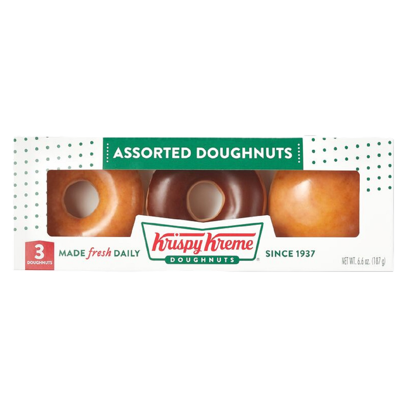 Krispy Kreme® 3-Count Assorted Doughnuts