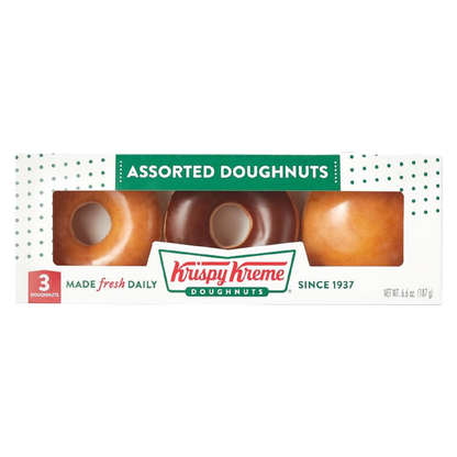 Krispy Kreme® 3-Count Assorted Doughnuts
