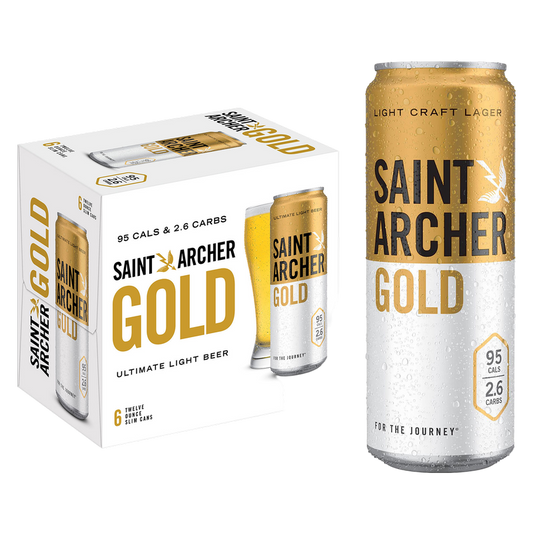 Saint Archer Gold Lager 6pk 12oz Can 4.2% ABV