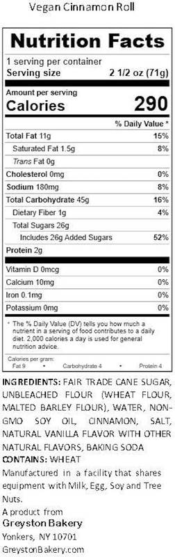 Greyston Bakery Vegan Cinnamon Roll Blondie 2.5oz