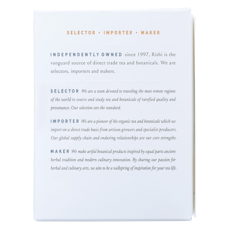 Rishi Tea Organic Earl Grey Sachets 15ct Box