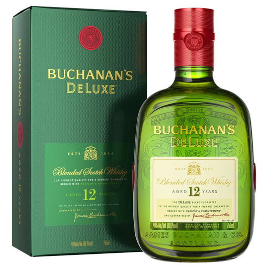 Buchanan's DeLuxe Aged 12 Years Blended Scotch Whisky, 750ml (80 Proof)