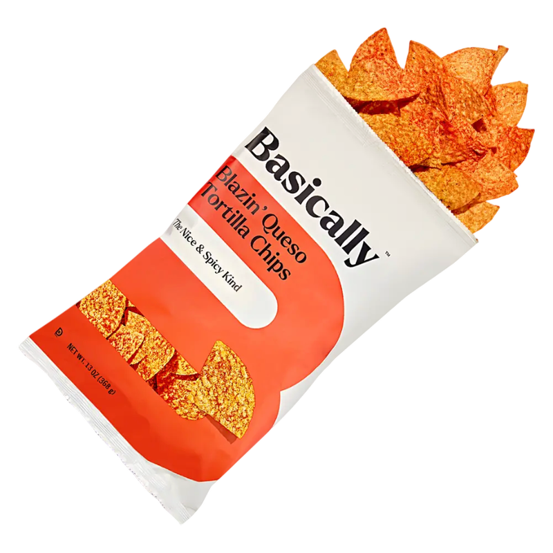 Basically Blazin' Queso Tortilla Chips & Basically Salsa