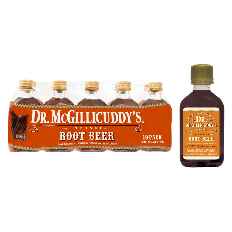 Dr McGillicuddys Root Beer 10pk 50ml 15% ABV