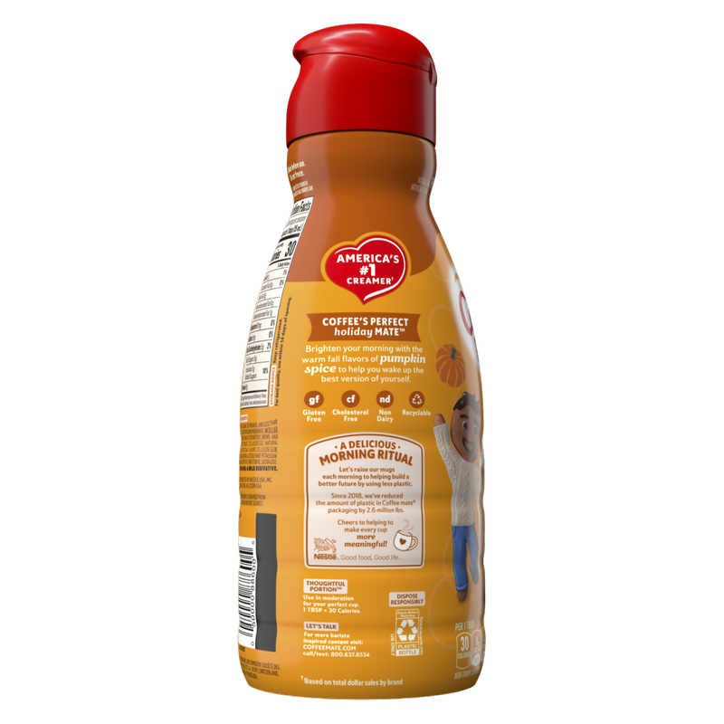 Coffee Mate Pumpkin Spice Non-Dairy Creamer 32oz Btl