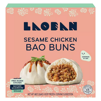 Laoban Sesame Chicken Bao Buns 10oz