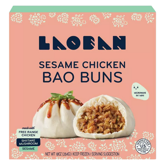 Laoban Sesame Chicken Bao Buns 10oz