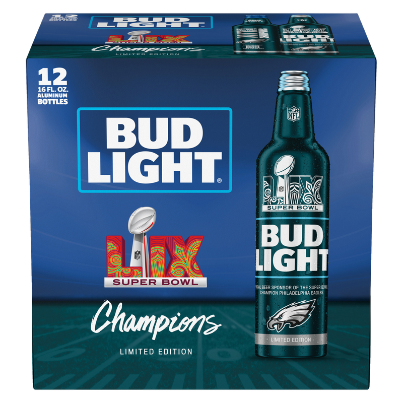 Bud Light Eagles Champ Pack 12pk 16oz Btl 4.2% ABV