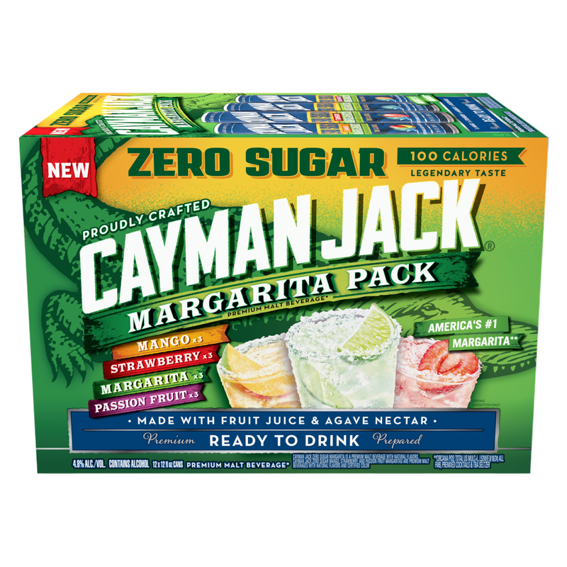 Cayman Jack Zero Sugar Margarita 12pk 12oz Cans 4.8% ABV