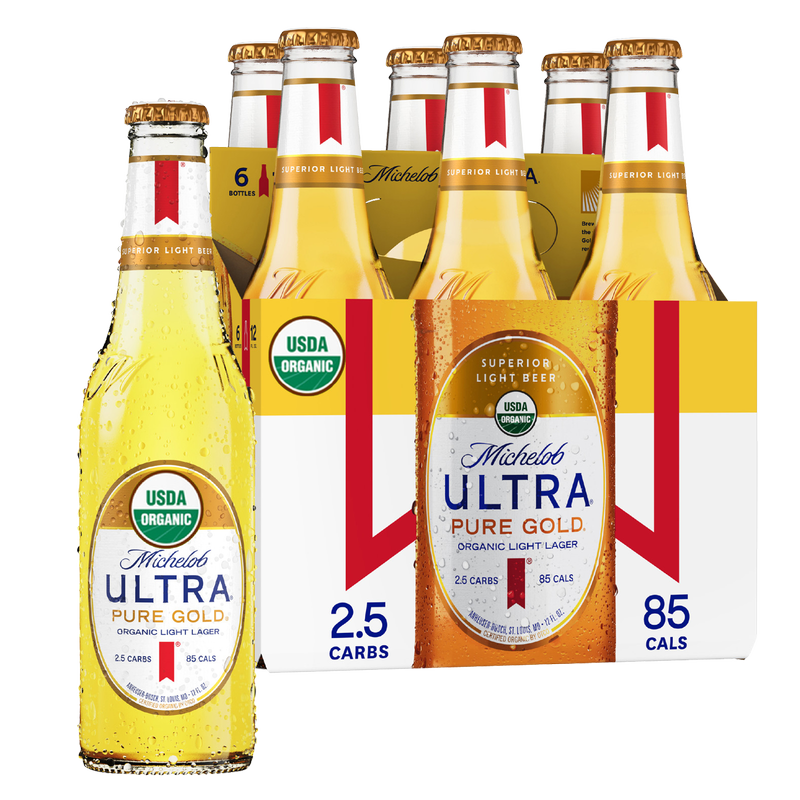 Michelob Ultra Pure Gold 6pk 12oz Btl 4.2% ABV