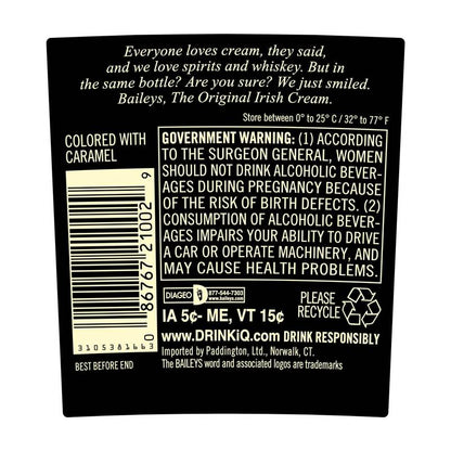 Baileys Original Irish Cream Liqueur, 1.75 L (34 Proof)