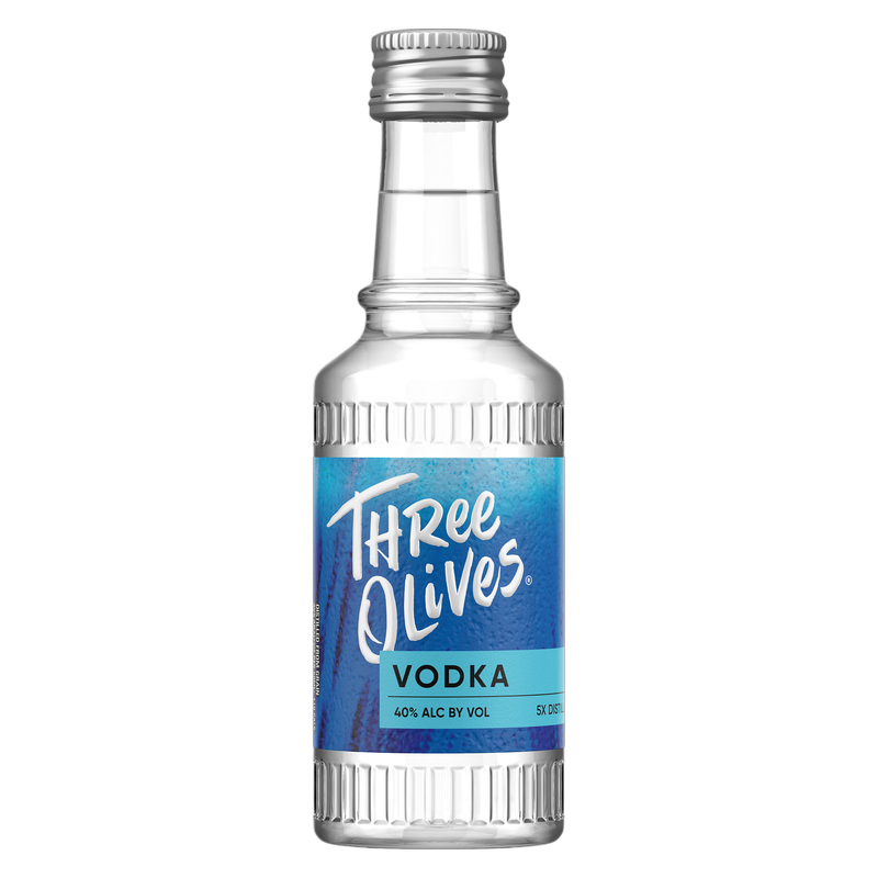 Three Olives Vodka Original 50ml (80 Proof)