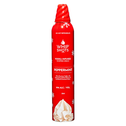 Whipshots Peppermint Vodka Infused Whipped Cream 200ml 10% ABV