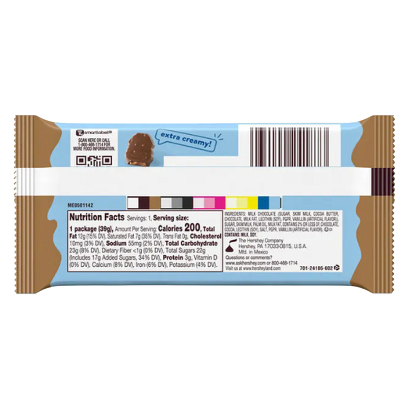 HERSHEY'S Milklicious Standard Bar, 1.4 oz