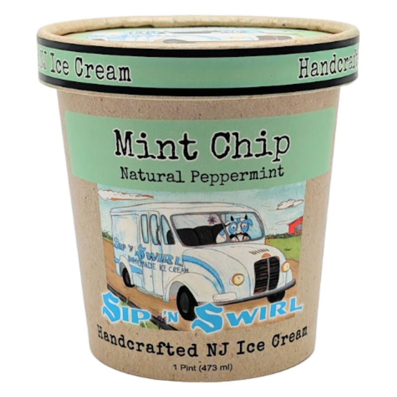 Sip 'N Swirl Good Ol' Mint Chip Ice Cream 16 fl oz