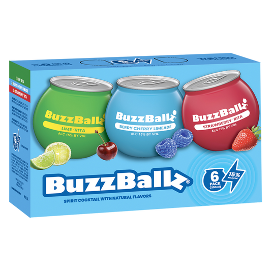BuzzBallz Variety Pack 6pk 200ml