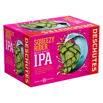 Deschutes Brewery Squeezy Rider West Coast IPA 6pk 12oz Cans 7% ABV
