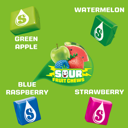 STARBURST Sour Fruit Chews Chewy Candy, Share Size, 3.45 oz