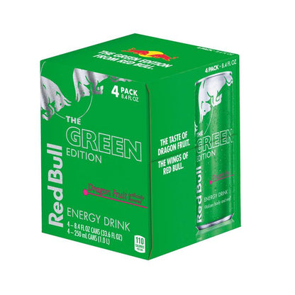 Red Bull Energy Drink The Green Edition Dragon Fruit 4pk 8.4oz Can