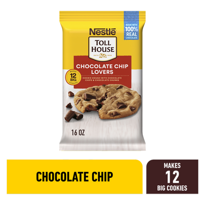 Nestle Toll House Ultimates Chocolate Chip Lovers Cookie Dough - 12ct /16oz