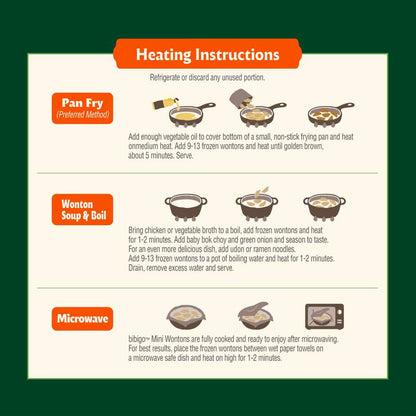 Bibigo Frozen Chicken & Vegetable Mini Wontons 24oz