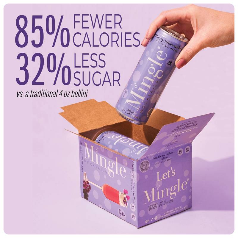 Mingle Mocktail Blackberry 4pk 12oz Can