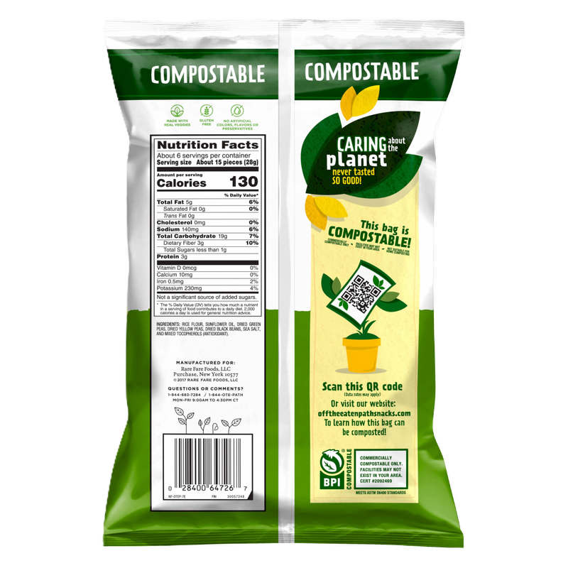 Off the Eaten Path® Rice Peas and Black Beans Veggie Crisps 6.25oz