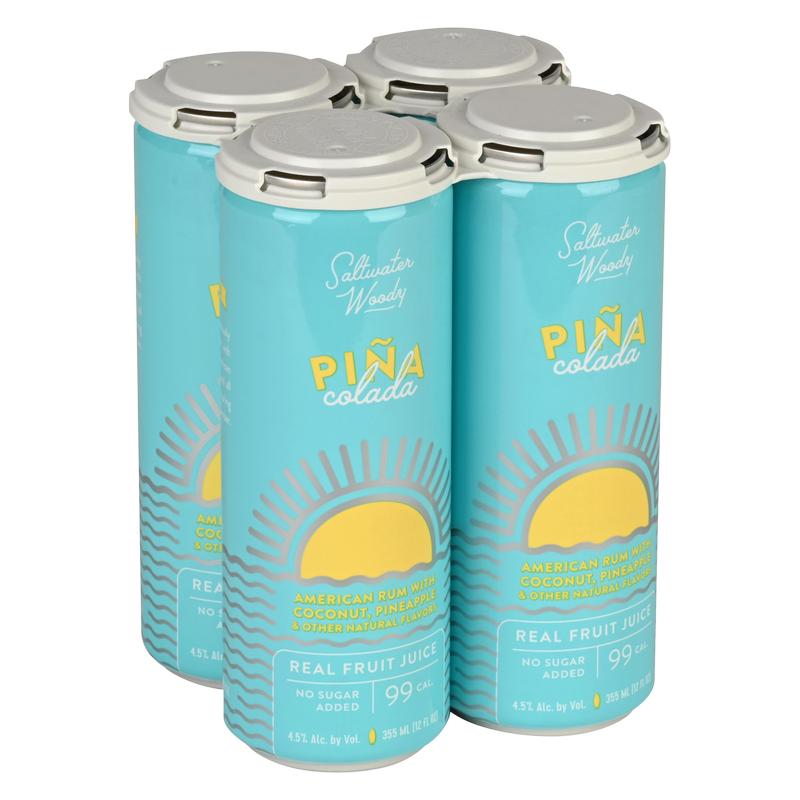 Saltwater Woody Pina Colada 4pk 12oz Can 4.5% ABV
