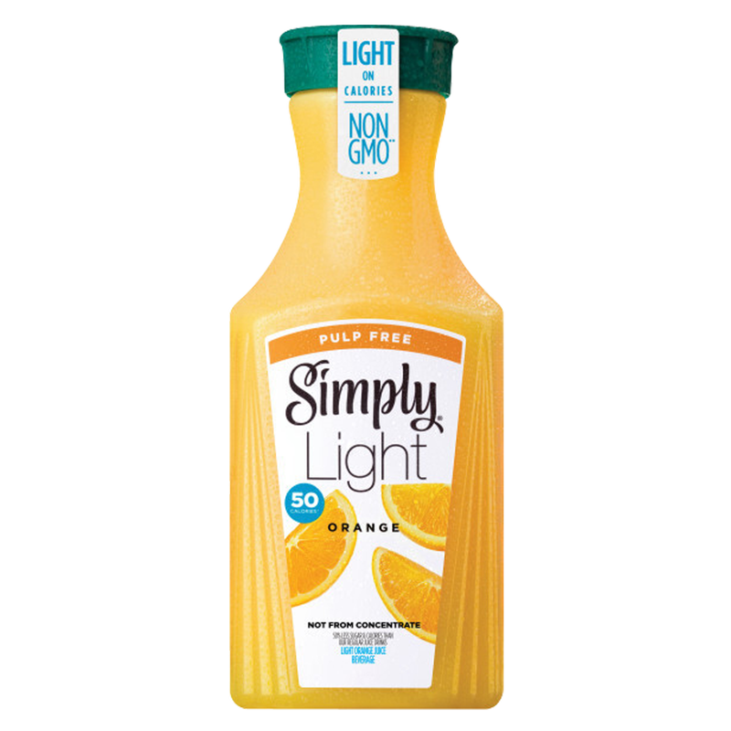 Simply Orange Pulp Free Light Orange Juice 52oz Btl