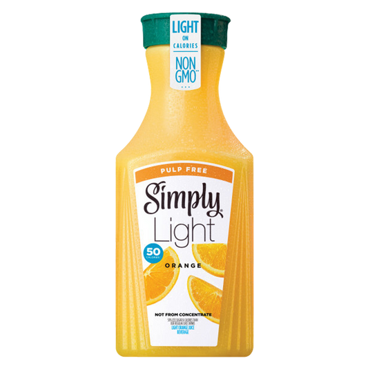 Simply Orange Pulp Free Light Orange Juice 52oz Btl