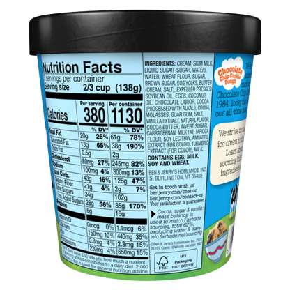 Ben & Jerry's Chocolate Chip Cookie Dough Ice Cream Pint