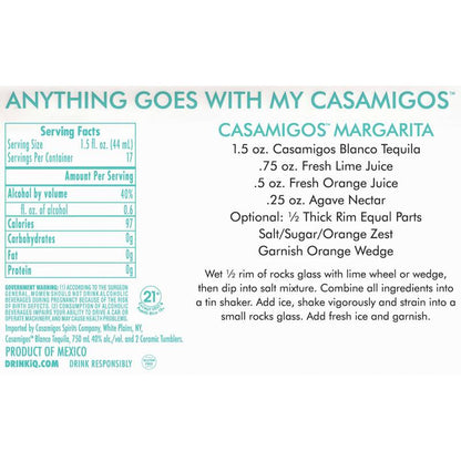 Casamigos Blanco Tequila Gift Set 750ml