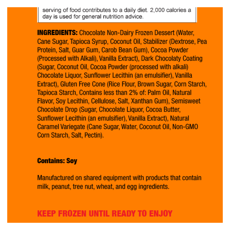 Jolly Llama Dairy & Gluten-Free Sea Salt Caramel Chocolate Cones 3ct