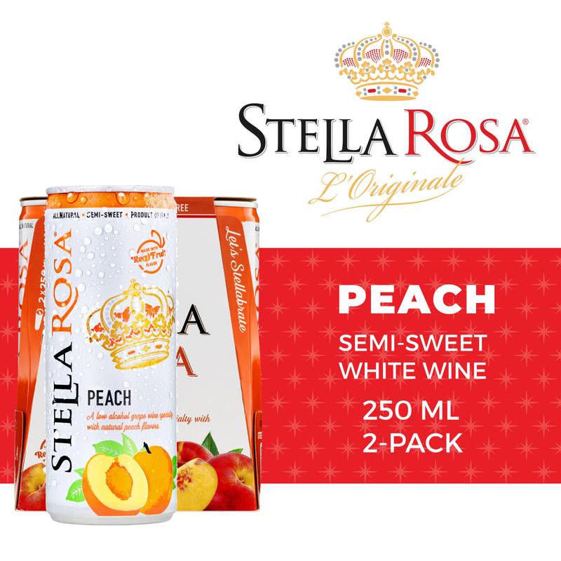 Stella Rosa Peach 2-pk Cans 250ml