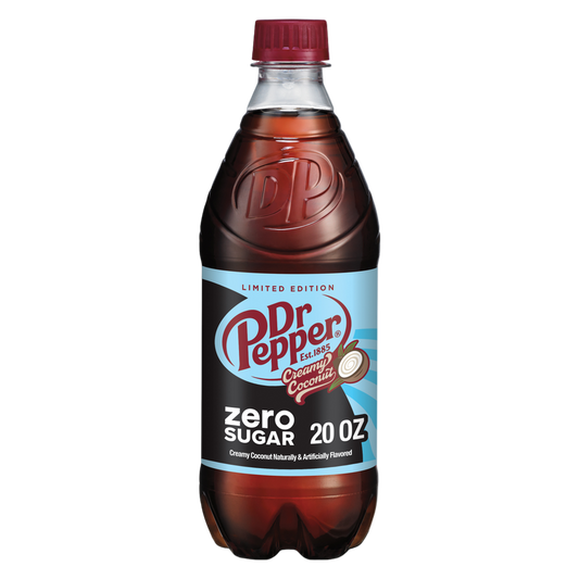 Dr Pepper Zero Sugar Creamy Coconut 20oz