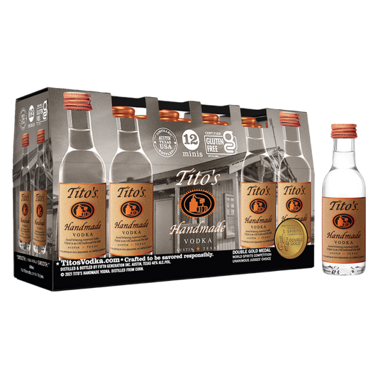 Tito's Handmade Vodka 12pk 50ml (80 Proof)