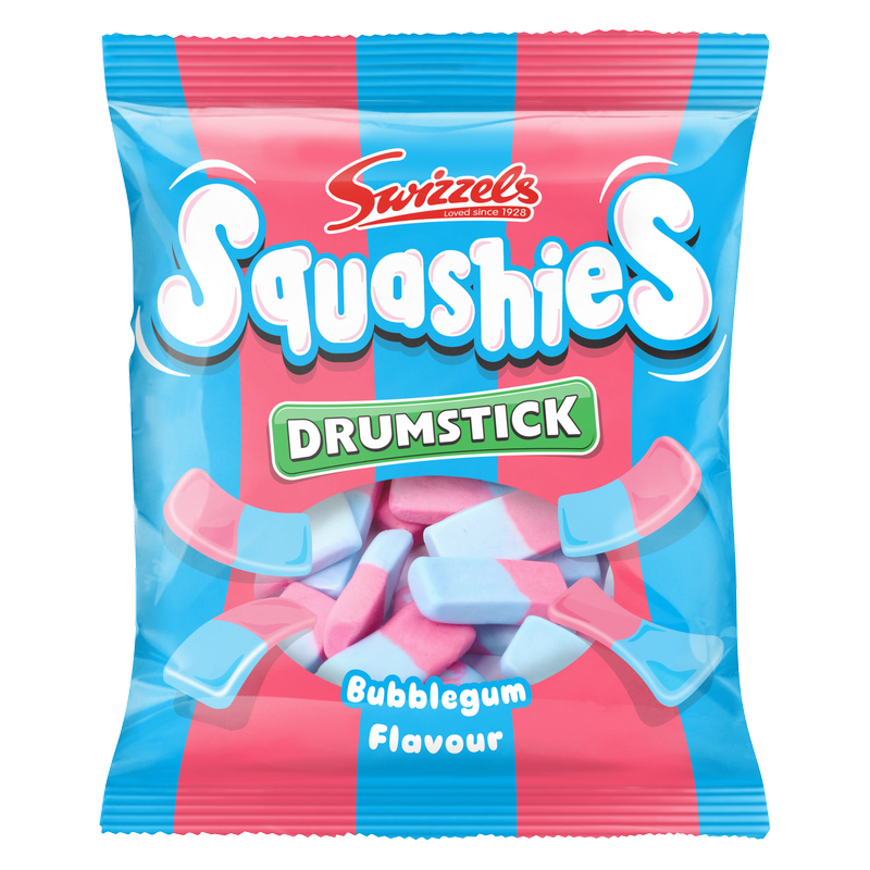 Swizzels Drumstick Squashies Bubblegum, 4.9 oz